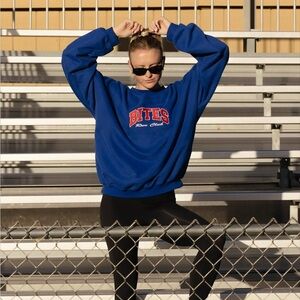 Bites Run Club Blue Crewneck